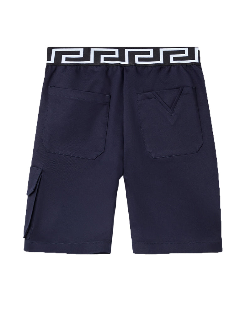 Versace Boy Mini Me Le Pop Classique Green Gold Shirt & Shorts