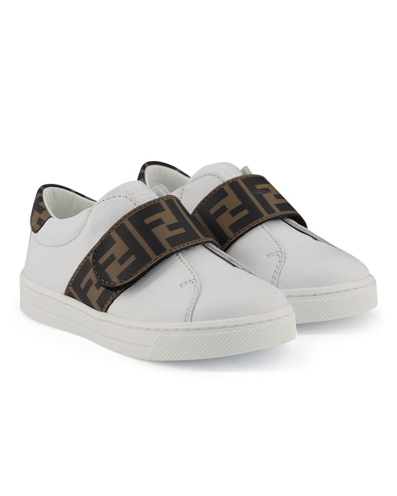 fendi logo strap trainers