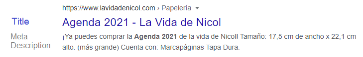 SEO en resultados de Google.