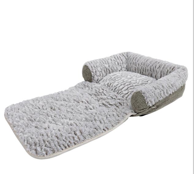 3-in-1 Convertible Bed - Sofa, Bed and Blanket for dogs - __label:Bestseller, Bed, Blanket, Comfy, Cushion, Portable, Portable Bed, Soft, Versatile, Warm