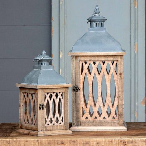 large wooden lanterns for welcome