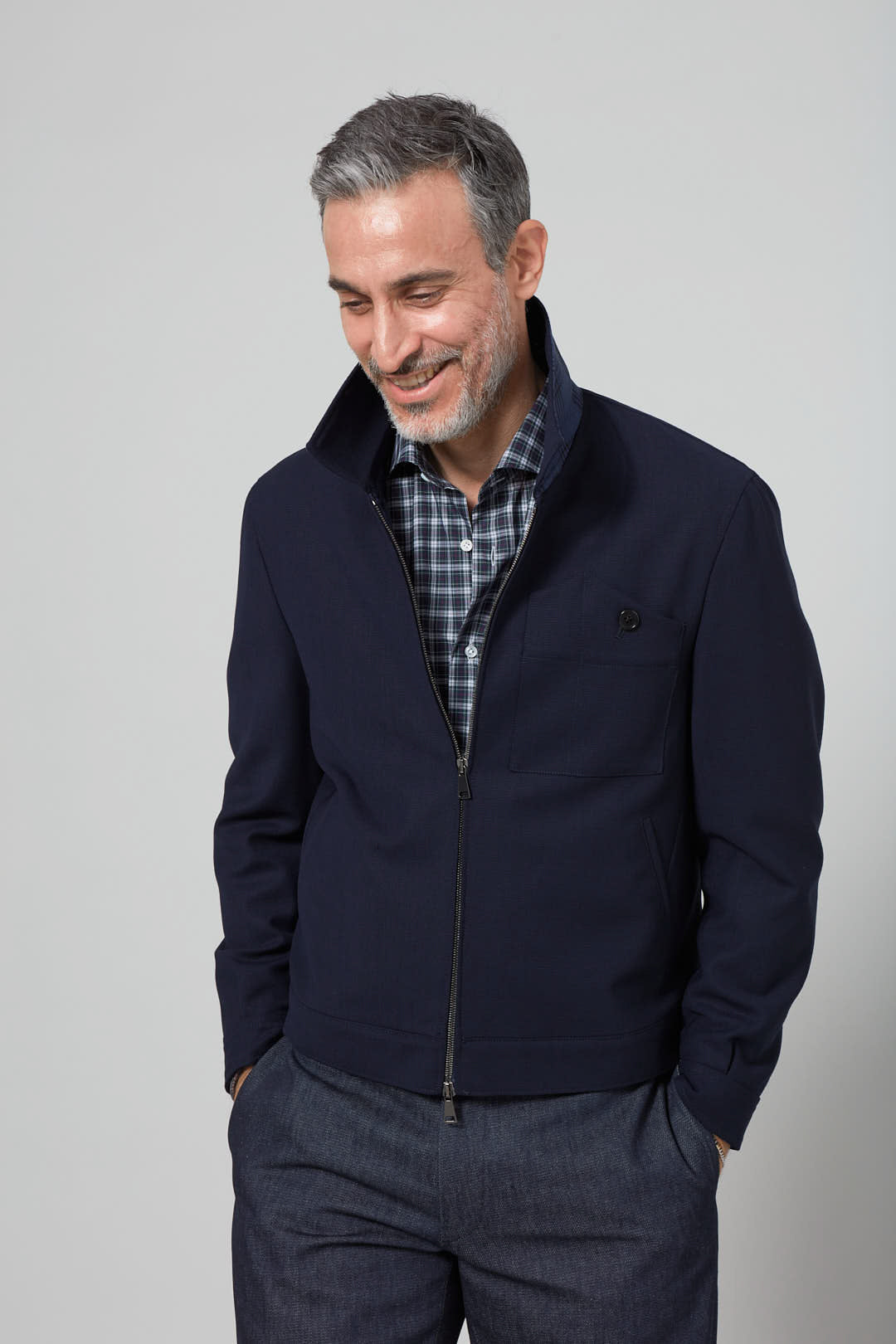 Kaizen Harrington Denim Jacket - Eduardo De Simone - Eduardo de Simone