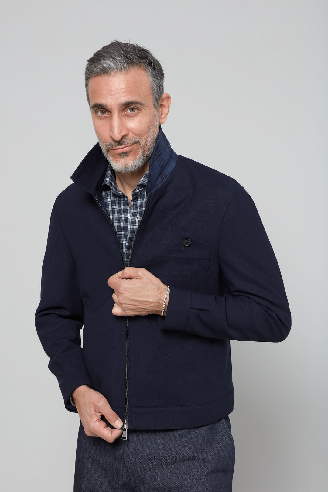 Kaizen Harrington Denim Jacket - Eduardo De Simone - Eduardo de Simone