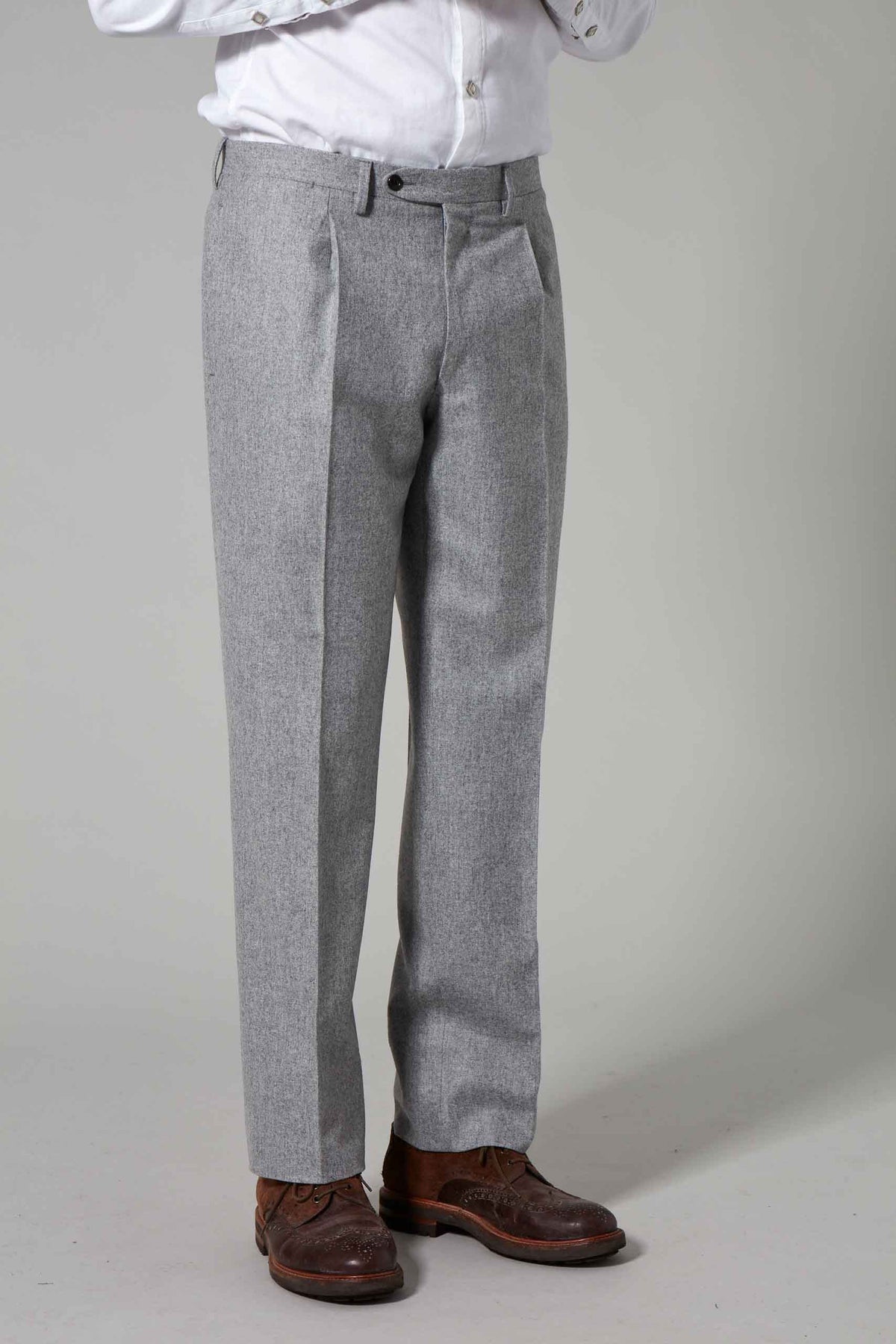 Charcoal Perri Flannel Trouser – Nicole Farhi