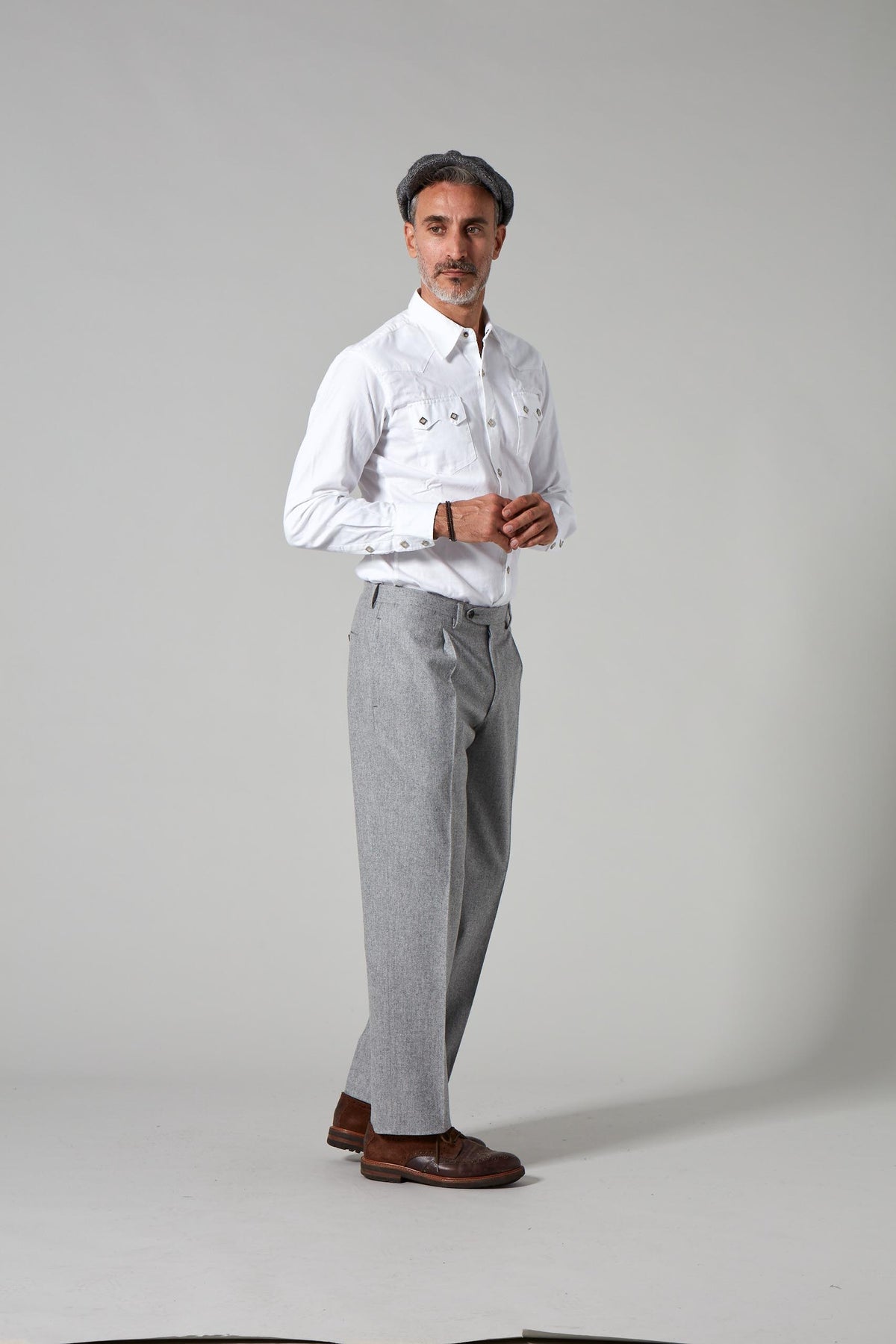 Grey Flannel Trousers 