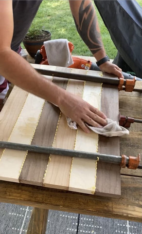 DIY an Extra Large Cutting Board and Stove Cover with Jessie