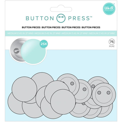 We R Memory Keepers Button Press Bulk Refill Pack 100/Pkg Medium (37mm –  Scrap en masse