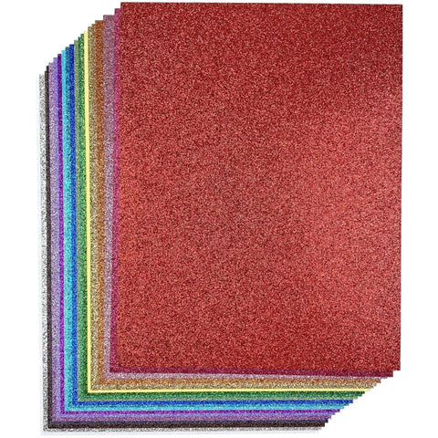 Core'dinations Glitter Silk Cardstock 12 inchx12 inch-Black Prince