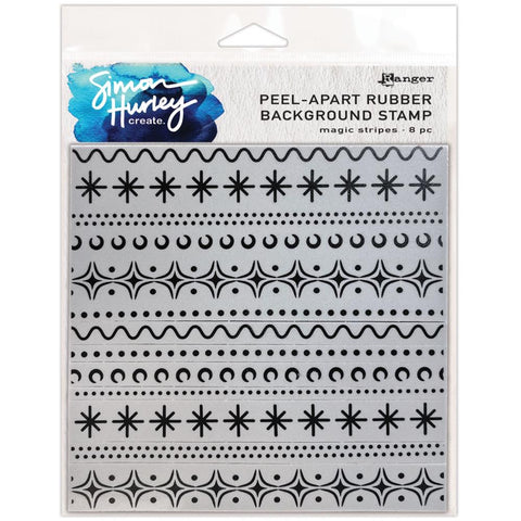 Simon Hurley create. Cling Stamps 6X6 Stitched Snowflakes