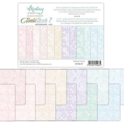 Mintay Booklet *** Background Rainbow *** 8x6 Scrapbooking Paper Pack, –  Creative Treasures