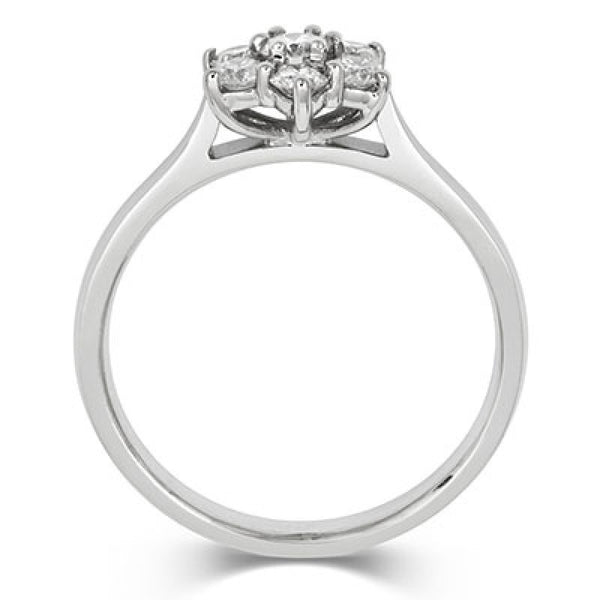Brilliant Cut 7 Diamond Cluster Ring | Cred Jewellery