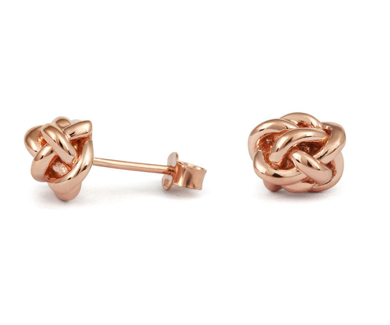 Diamond Knot Stud Earings | Cred Jewellery