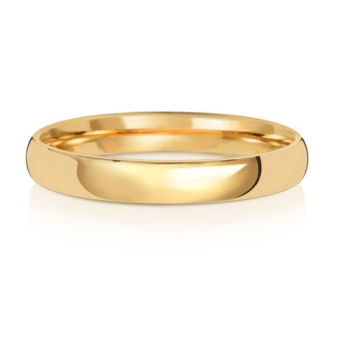 9CT Yellow Gold Slight Court Wedding Ring at Bramley's of Carlow