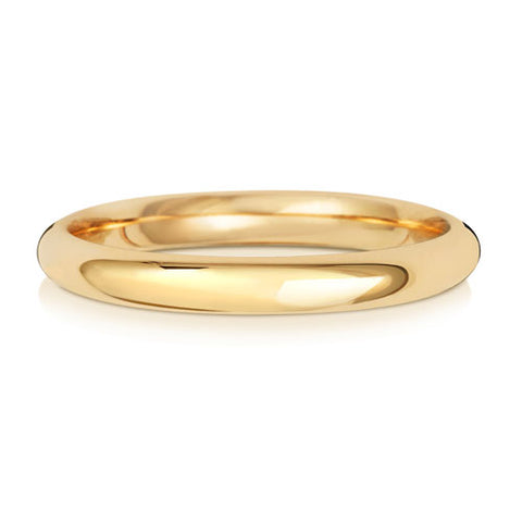 9CT Yellow Gold Traditional Court Wedding Ring at Bramley's of Carlow