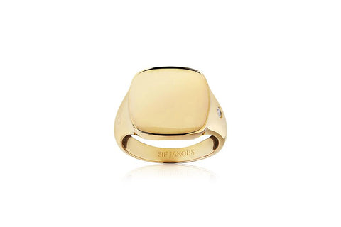 Ring made of 18 karat gold plated 925 Sterling silver