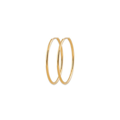 18 Karat, gold plated XX small hoop earrings are made just for you