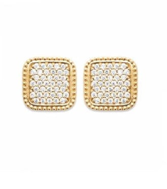 18K gold plated earrings time to shine. At Bramley's Jewellers of Carlow