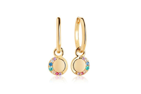 Earrings made of 18 karat gold plated 925 Sterling silver