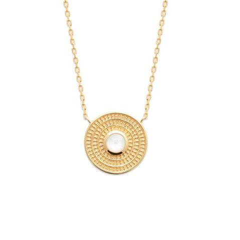 18K Yellow Gold Plated Round Necklace at Bramley's Jewellers of Carlow