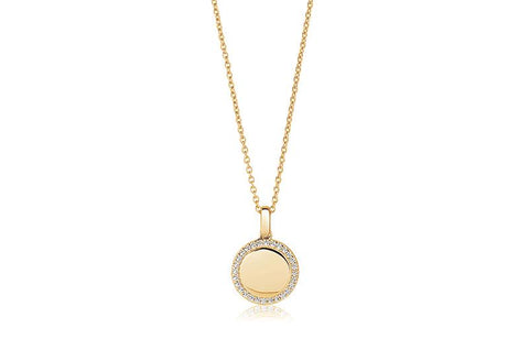 Pendant made of 18 karat gold plated 925 Sterling silver,
