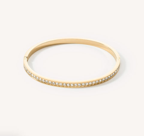 Coeur de lion Yellow Gold plated Bangle at Bramleys of Carlow