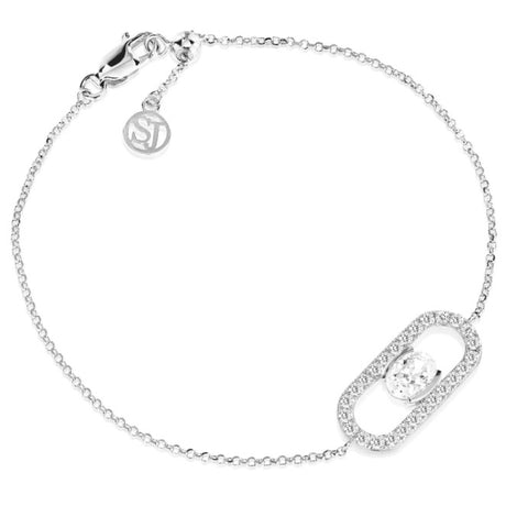 Sif Jakobs Sterling Silver Ellisse Carezza Bracelet at Bramleys of Carlow