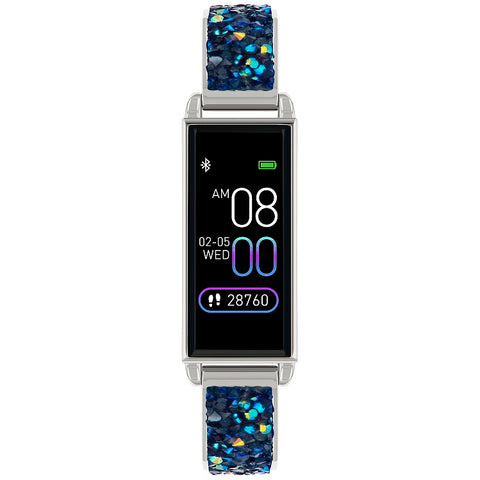 Reflex Active Series 2 Smart Watch with Colour Touch Screen and Blue Crystal Rocks Strap