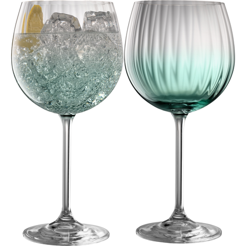 Erne Gin and Tonic Glass Pair Aqua at Bramleys of Carlow