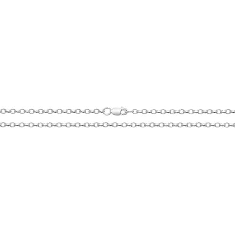 Sterling Silver 22" Faceted Belcher Chain