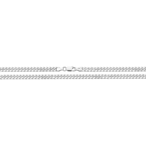 Sterling Silver 22" Close Curb Chain