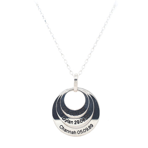 Sterling Silver 3 Lawyer Circle That Can Be Engraved at Bramley's Jewellers of Carlow