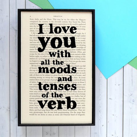ook Print - I Love You with All the Moods - Dracula