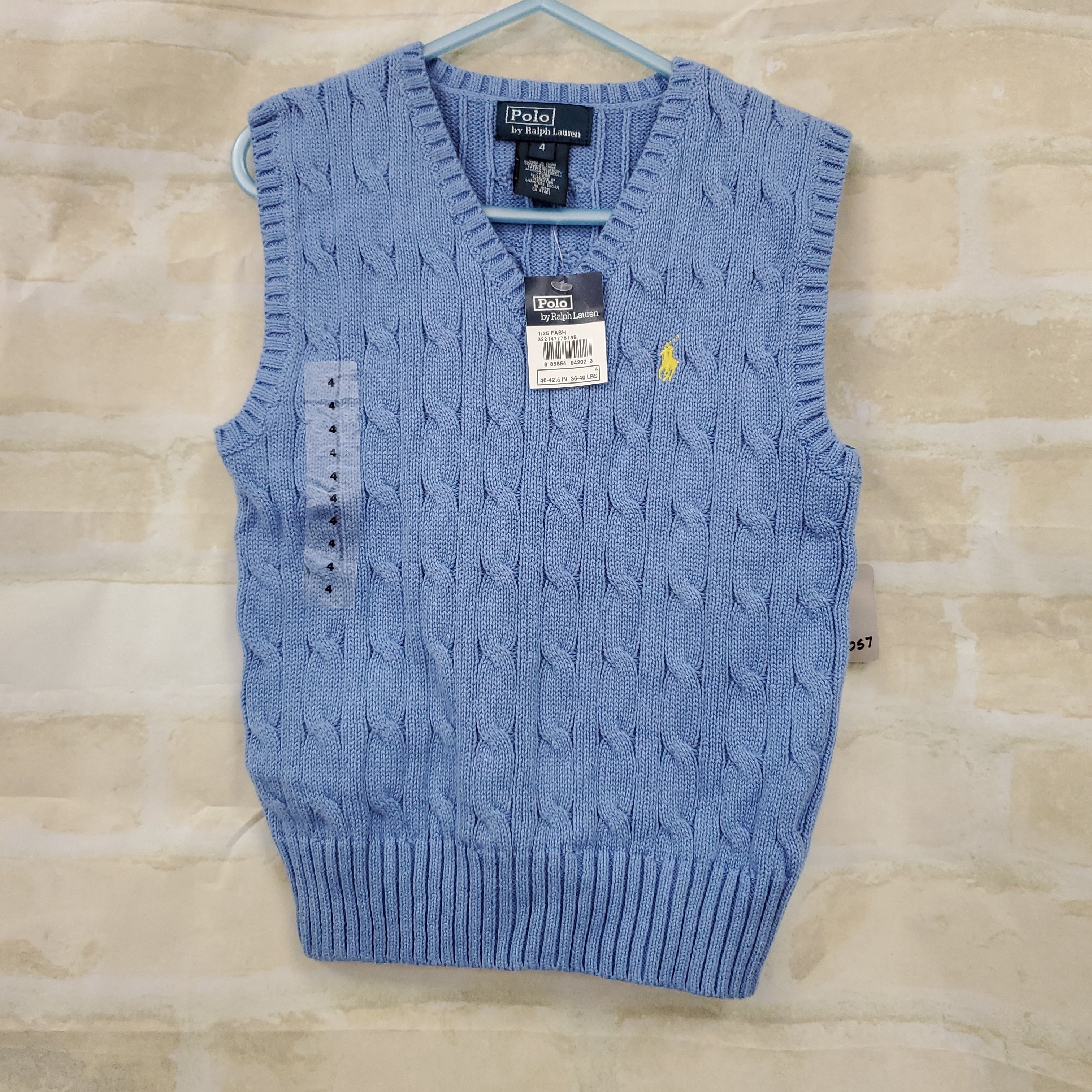 Polo Ralph Lauren boys New blue vest knit 4 – Baby Bargains Mesa, AZ