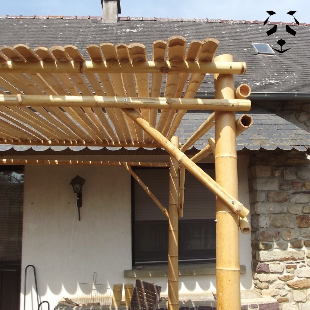 Kit Pergola En Bambou 240 Cm X 240 Cm Pandam