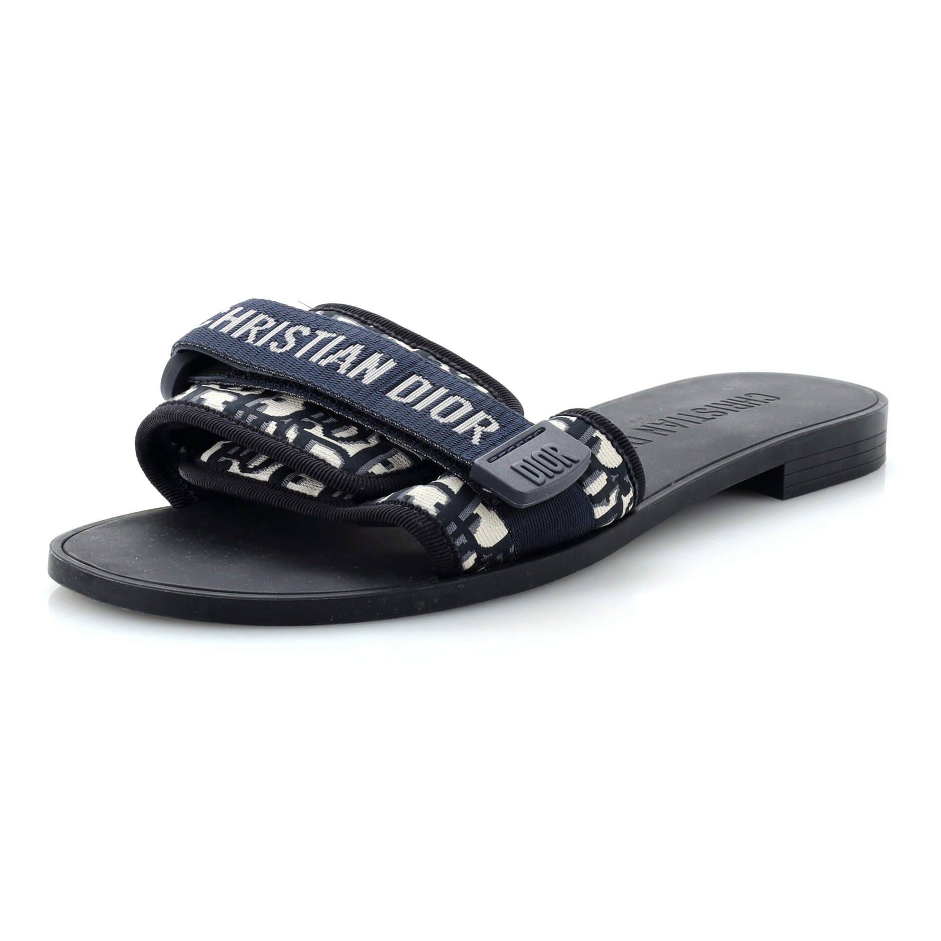 Women's Dio(r)evolution Slide Sandals Oblique Fabric