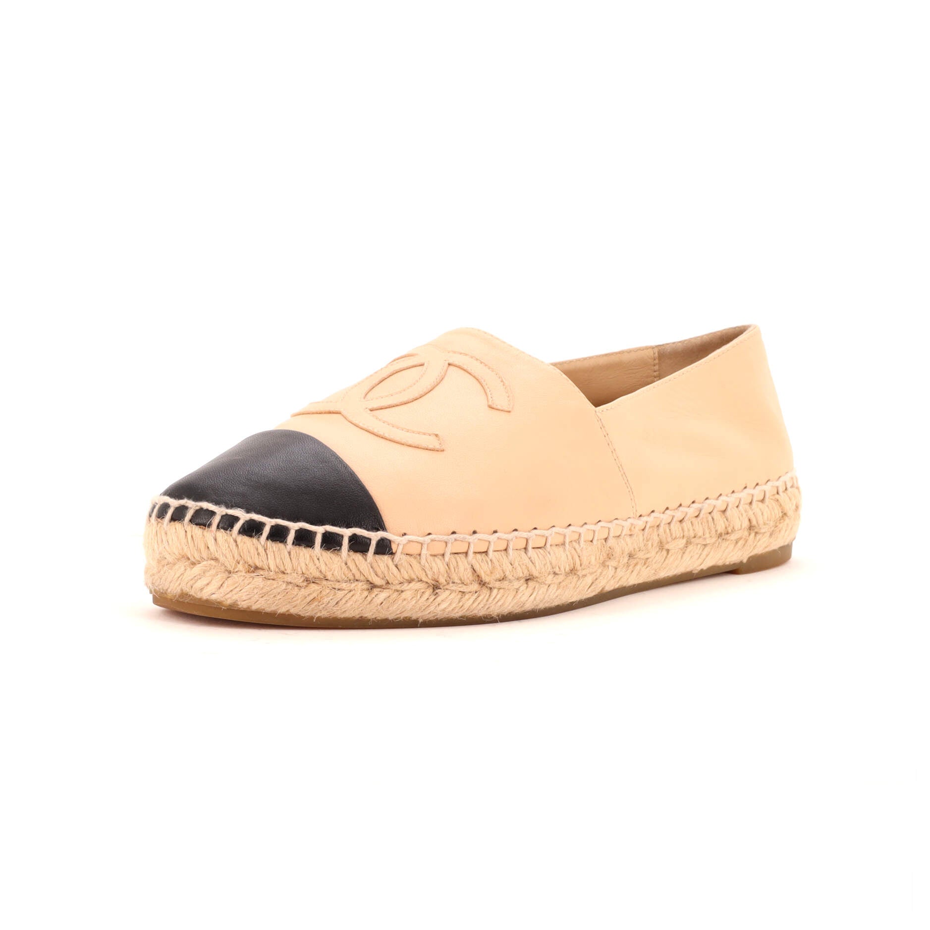 Women's CC Cap Toe Espadrilles Leather