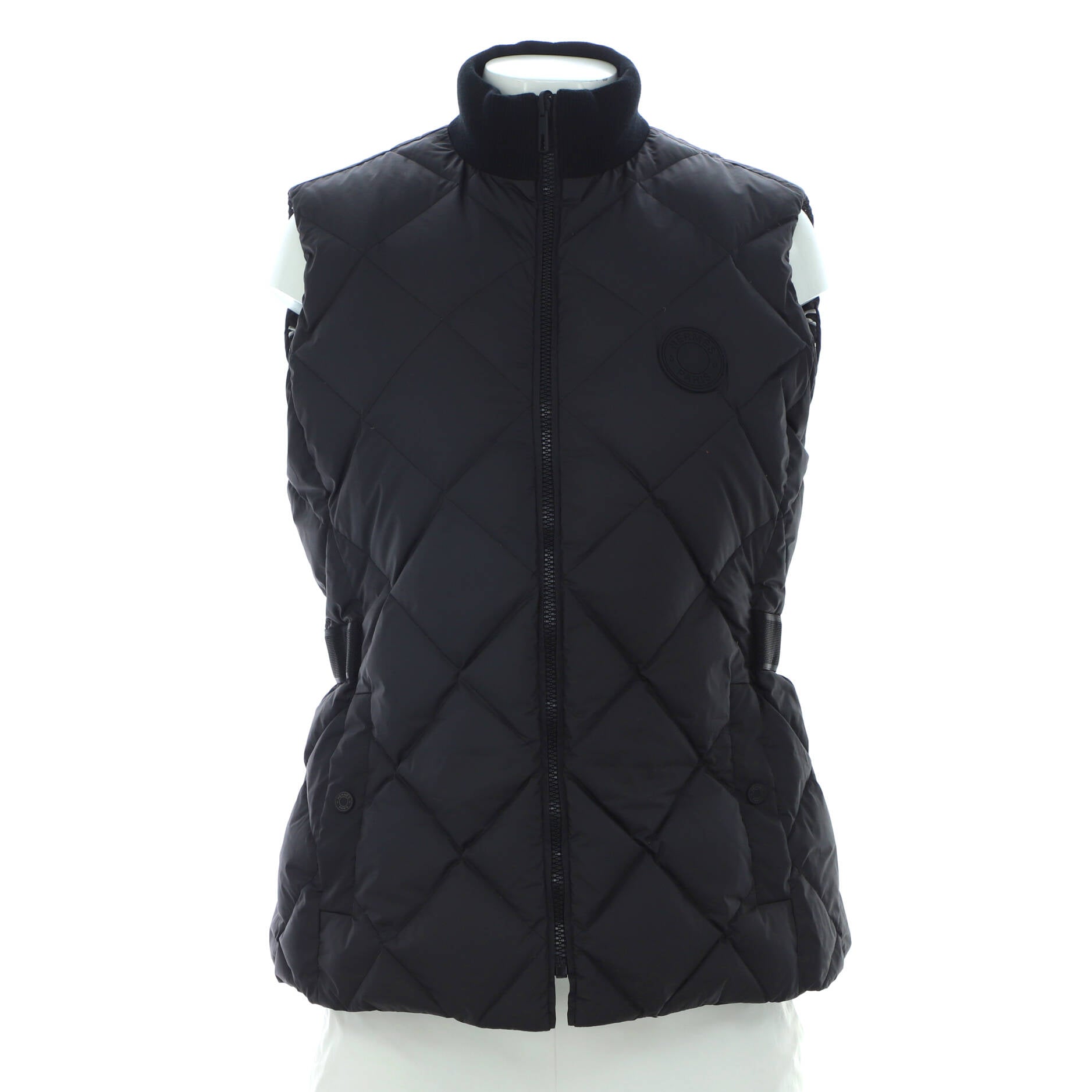 Women's Promenade du Matin Reversible Puffer Vest Quilted Printed Polyester with Down