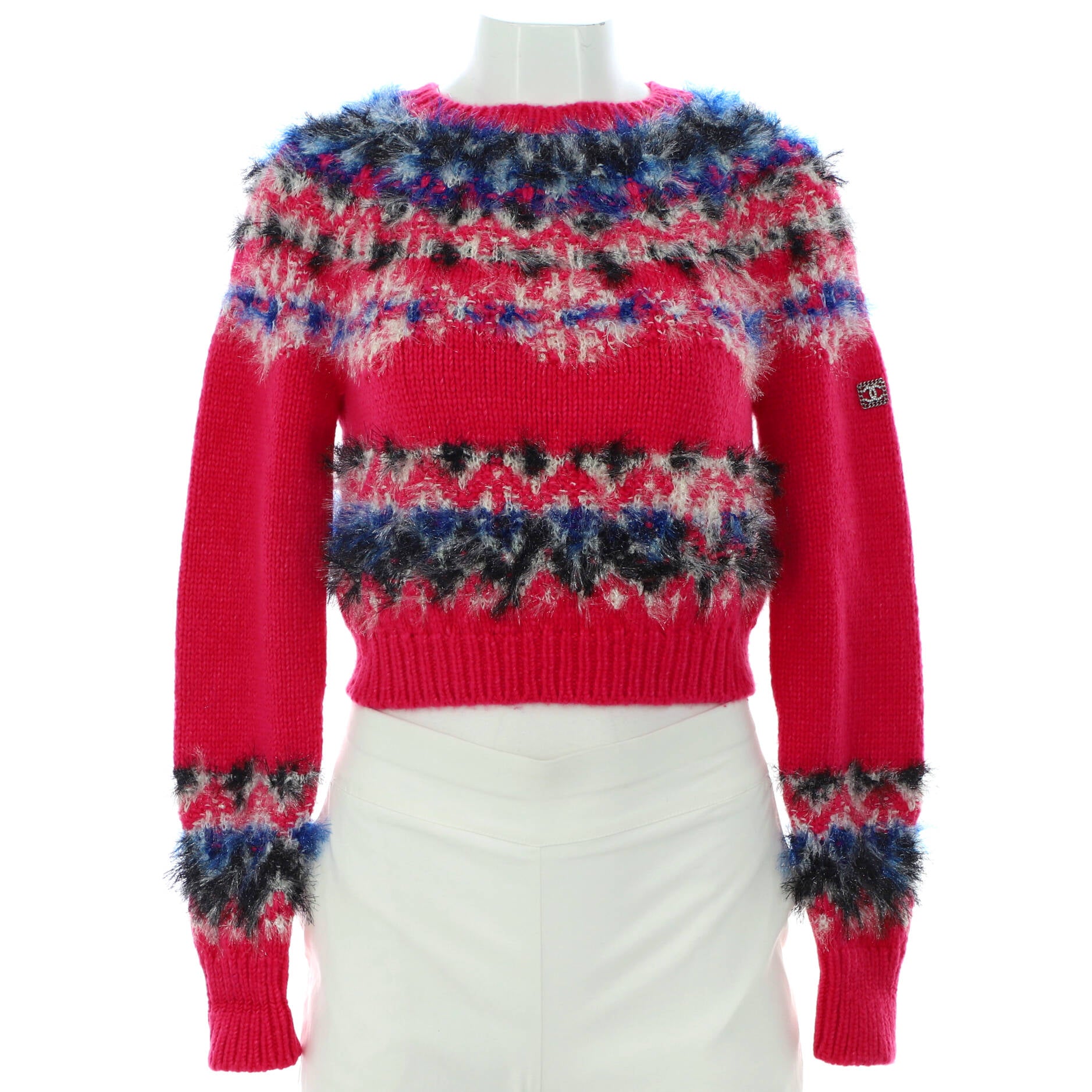 Women's Fairisle Crewneck Sweater Cashmere Blend