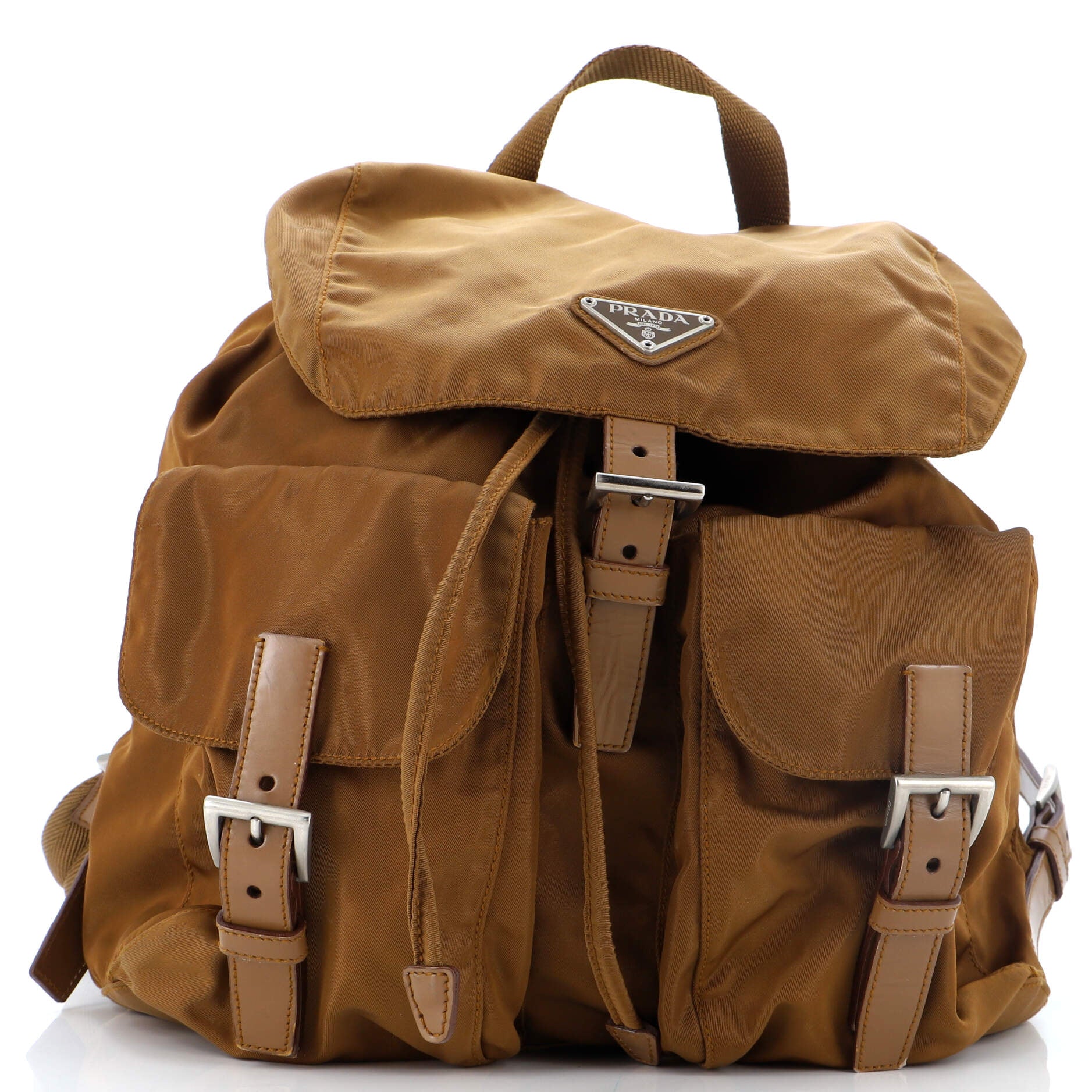 Double Front Pocket Backpack Tessuto Small