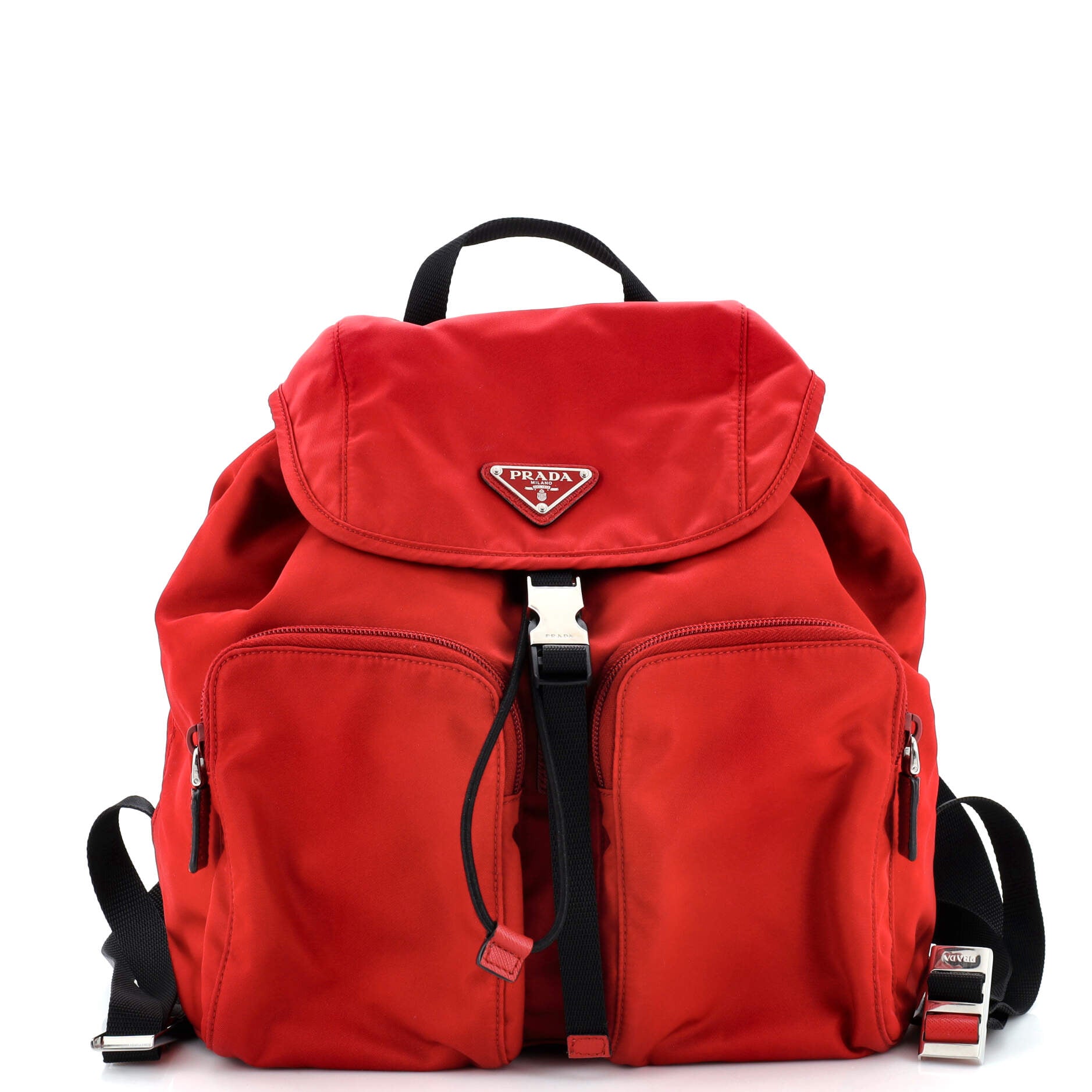 Double Front Pocket Backpack Tessuto Small