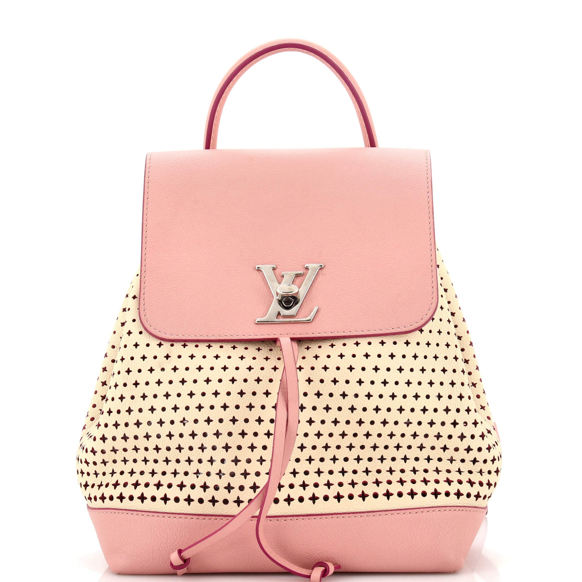 Lockme Backpack Perforated Leather
