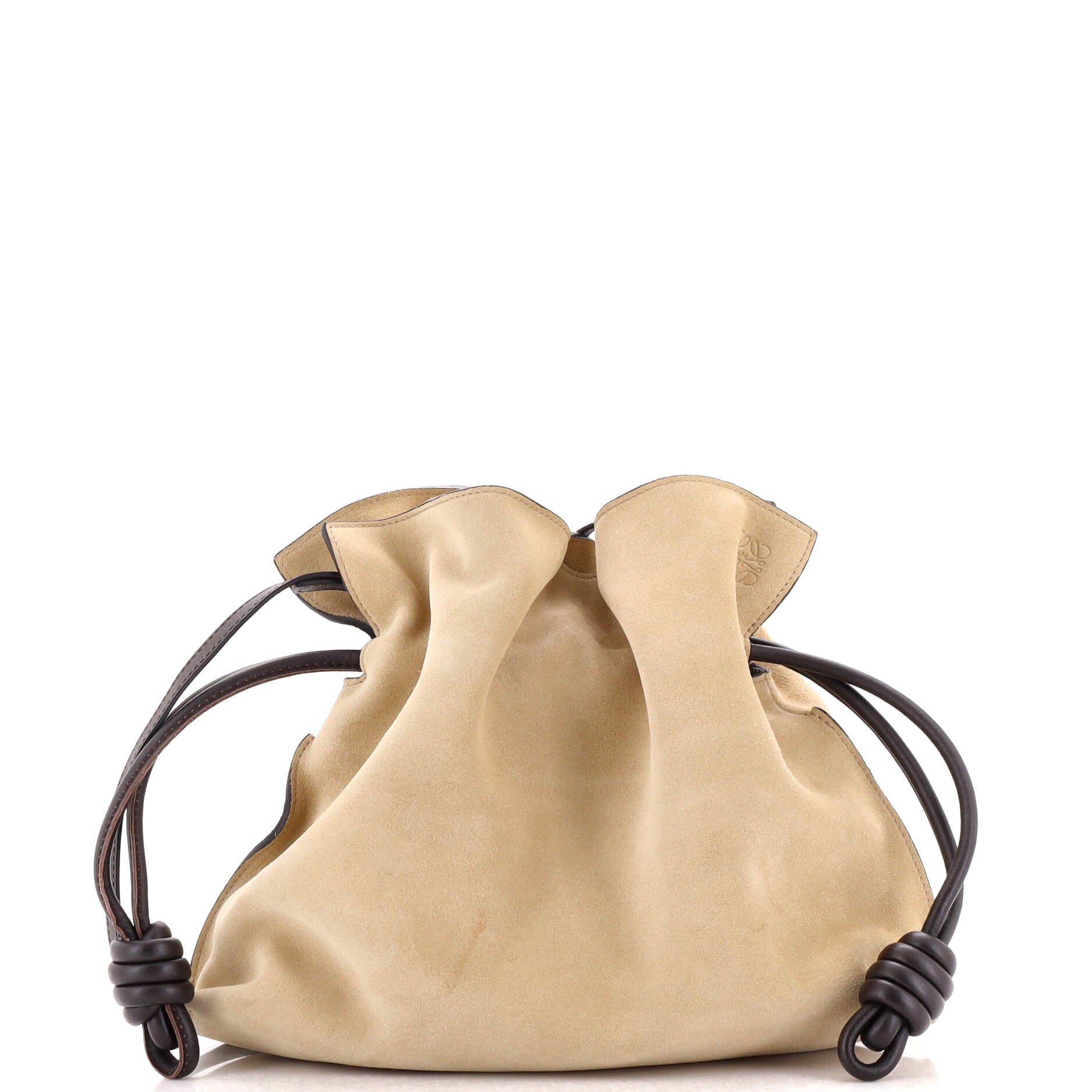 Flamenco Knot Clutch Suede Medium