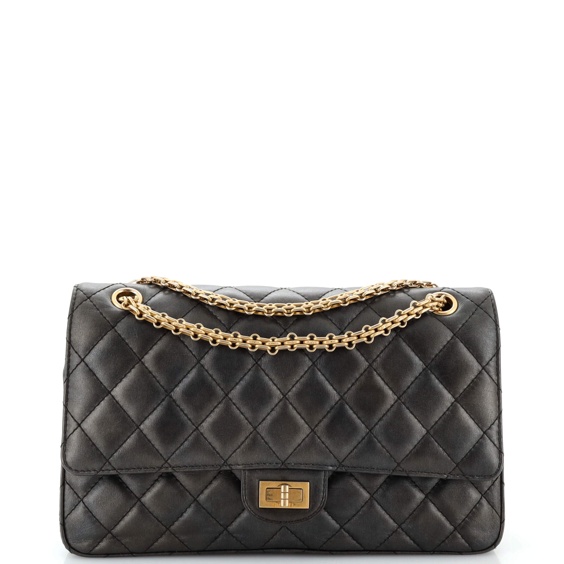 Reissue 2.55 Flap Bag Quilted Crumpled Calfskin 226