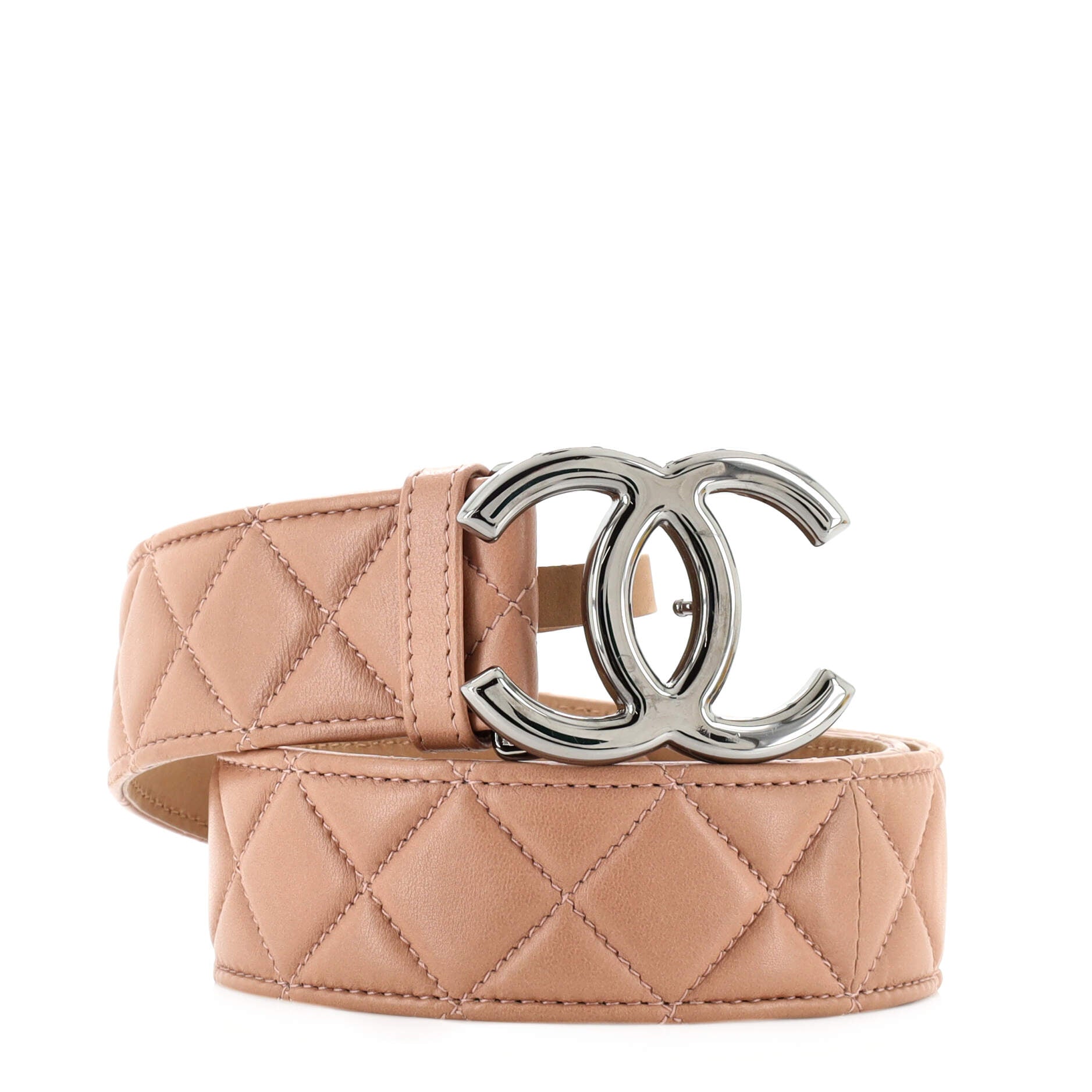 CC Belt Quilted Lambskin Wide 75