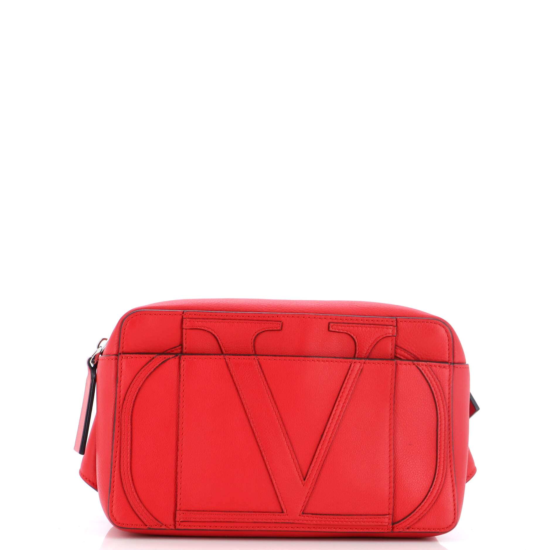 VLogo Front Pocket Belt Bag Leather