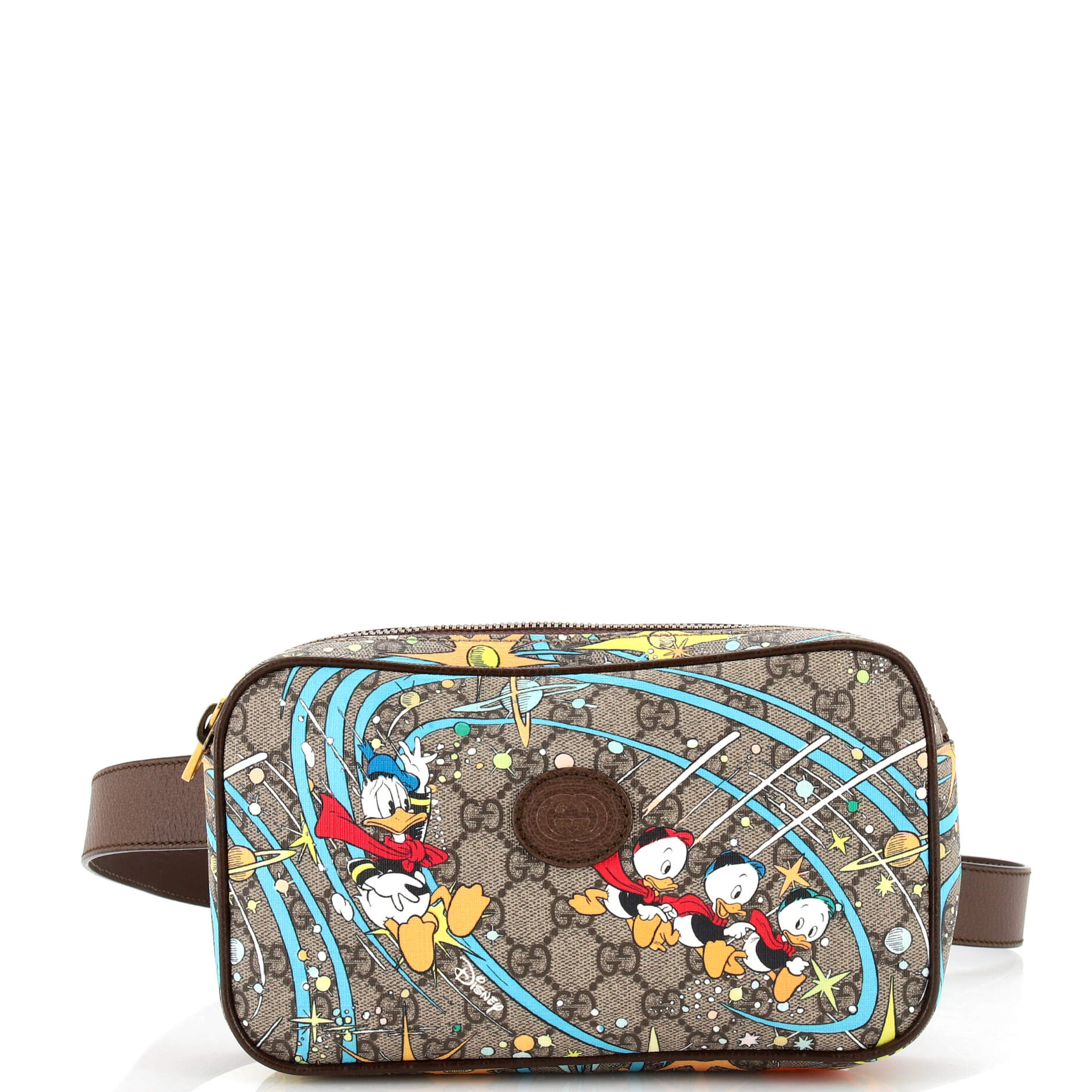 Disney Donald Duck Belt Bag Printed GG Coated Canvas