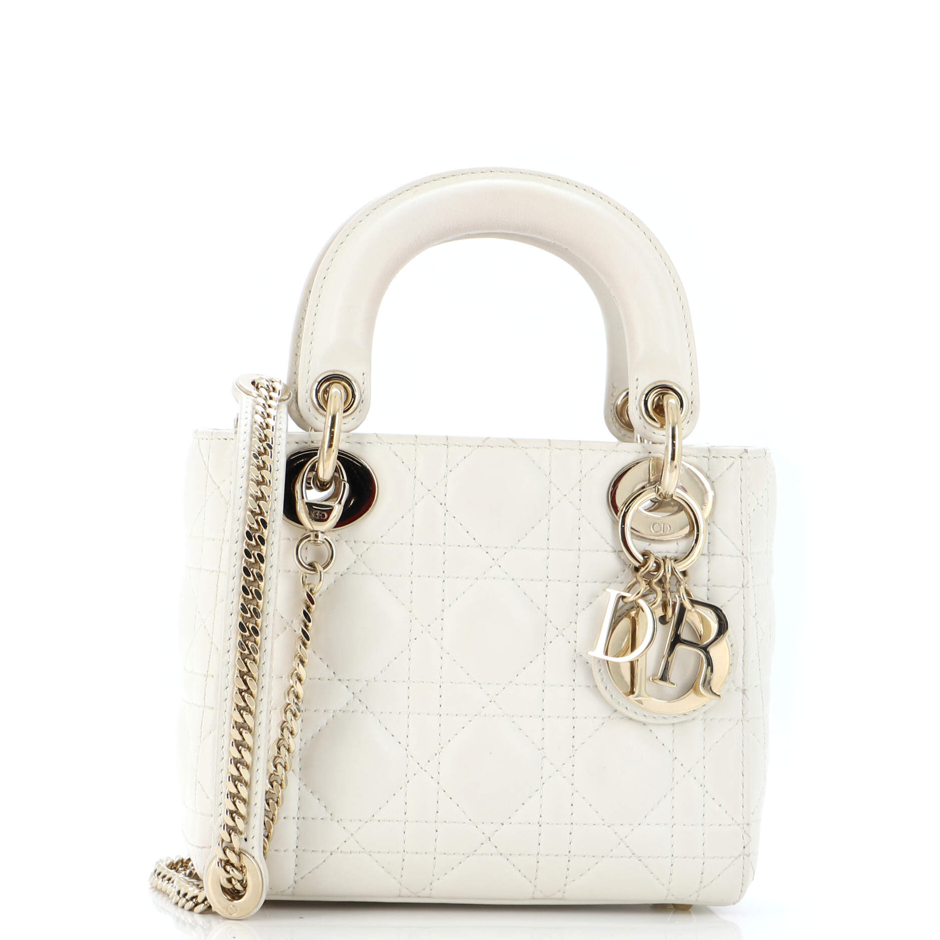 Lady Dior Chain Bag Cannage Quilt Lambskin Mini