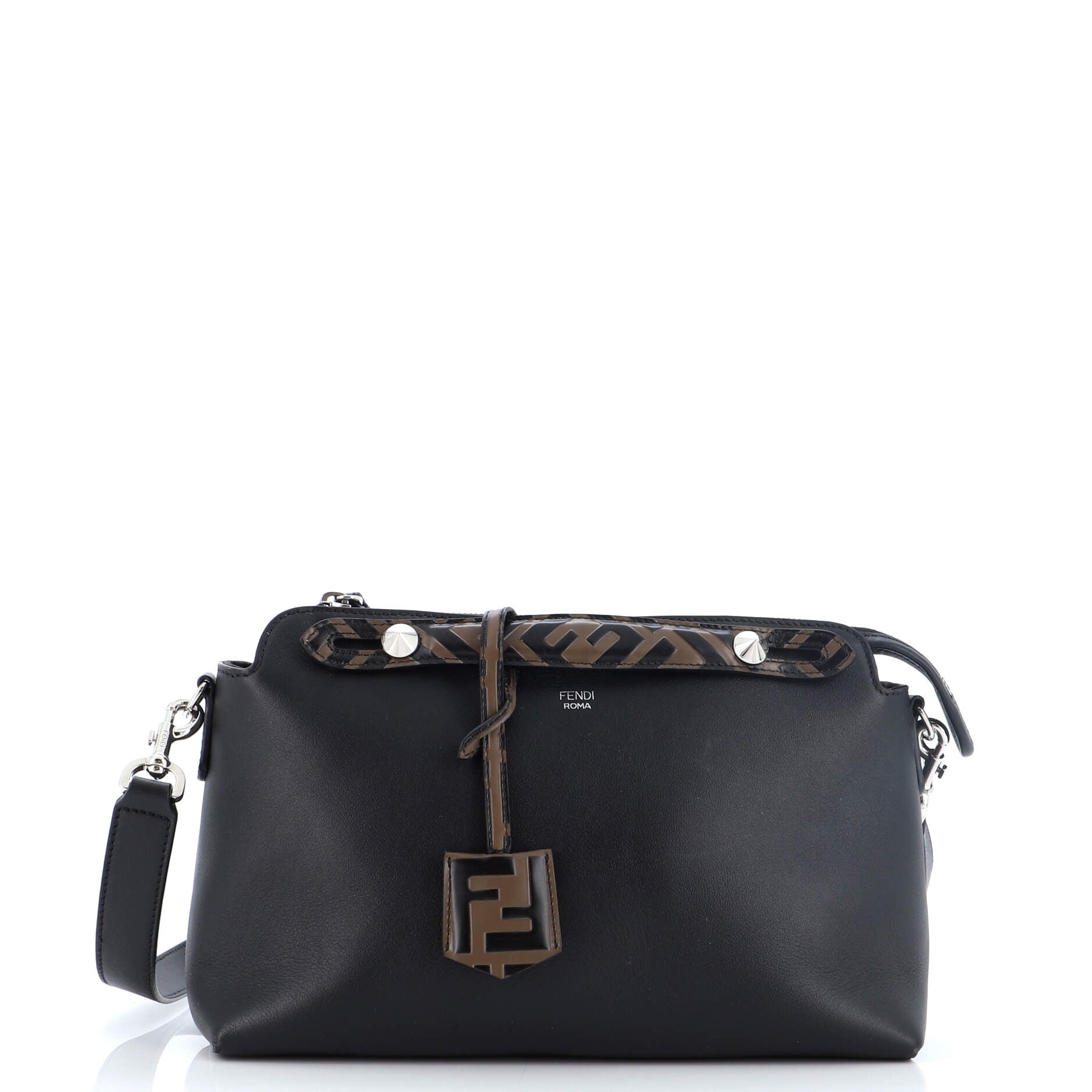 By The Way Satchel Leather with Zucca Embossed Detail Small