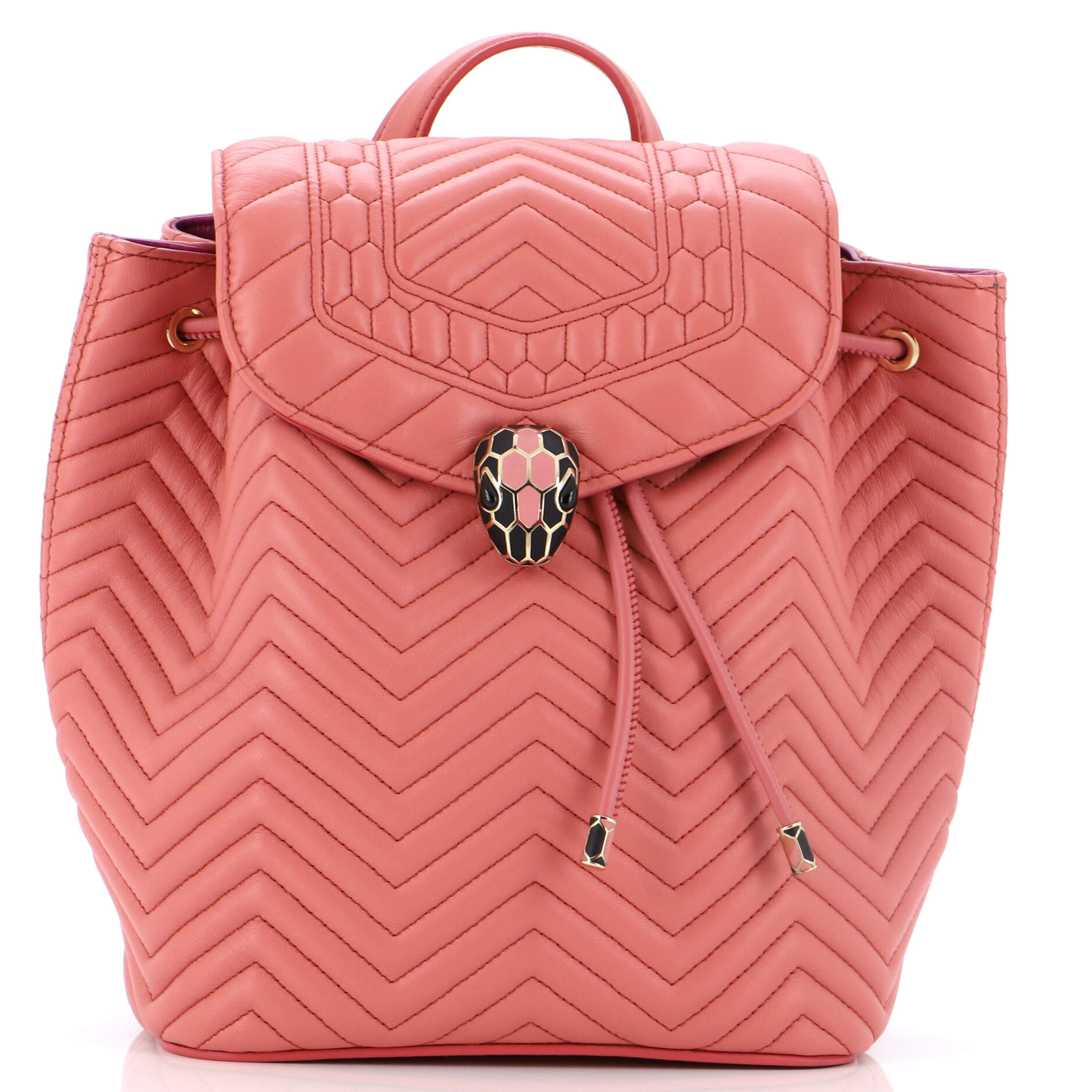 Serpenti Forever Backpack Quilted Leather Medium