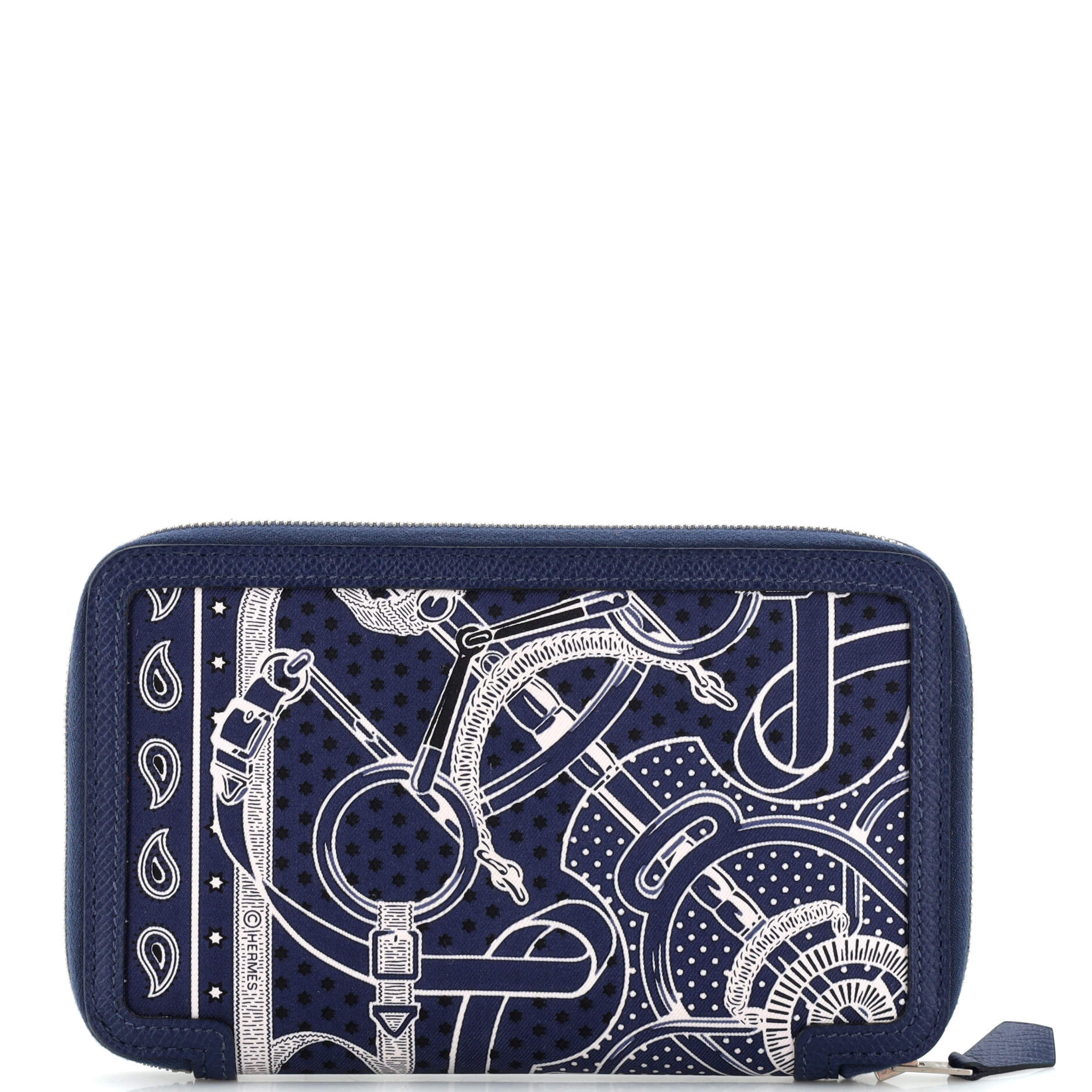 Soie Cool Wallet Printed Silk and Epsom Long